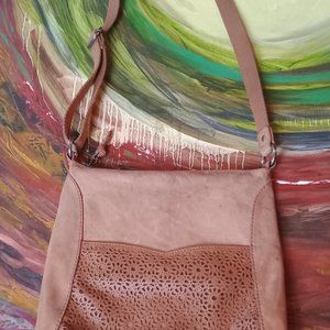 The Sak Leather Cross Body Hobo Bag